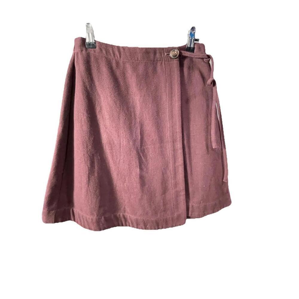 Madewell Women's Brown High Waisted Casual Wrap Mini A Line Skirt Size 0